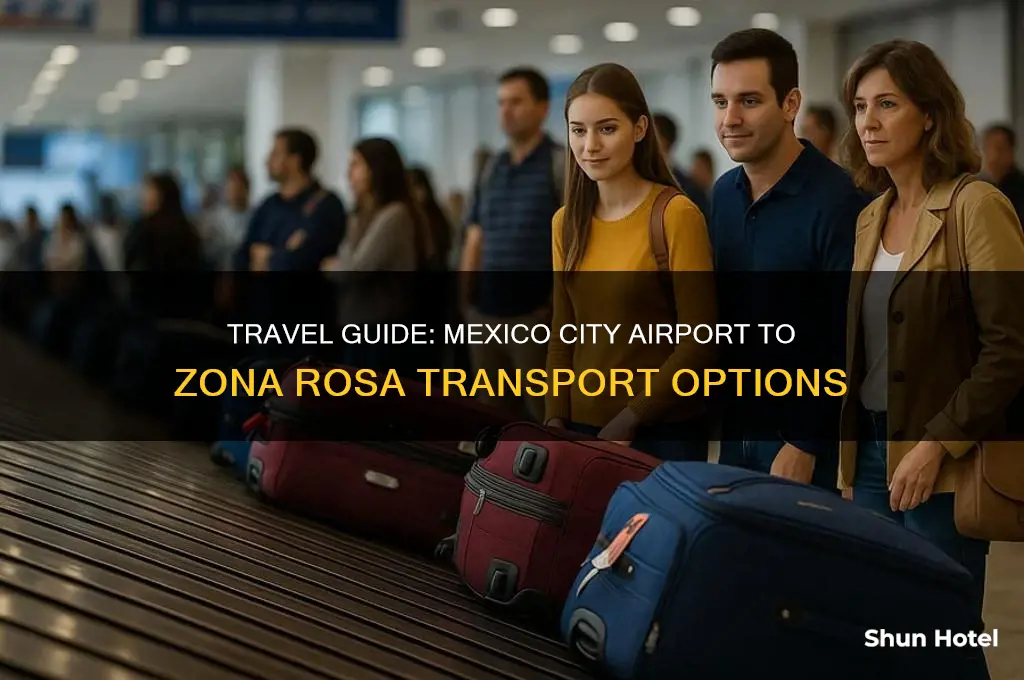 how to get from mexico city airport to zona rosa
