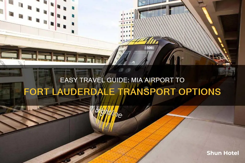 how to get from mia airport to fort lauderdale