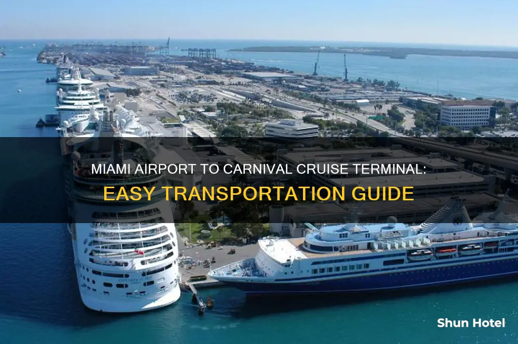 how to get from miami airport to carnival cruise terminal