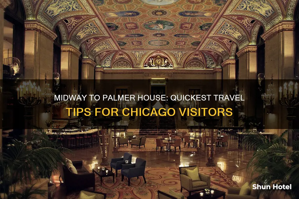 how to get from midway airport to palmer house chicago