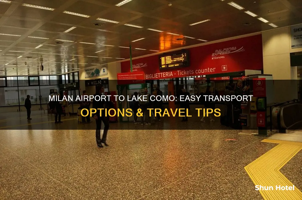 how to get from milan airport to lake como