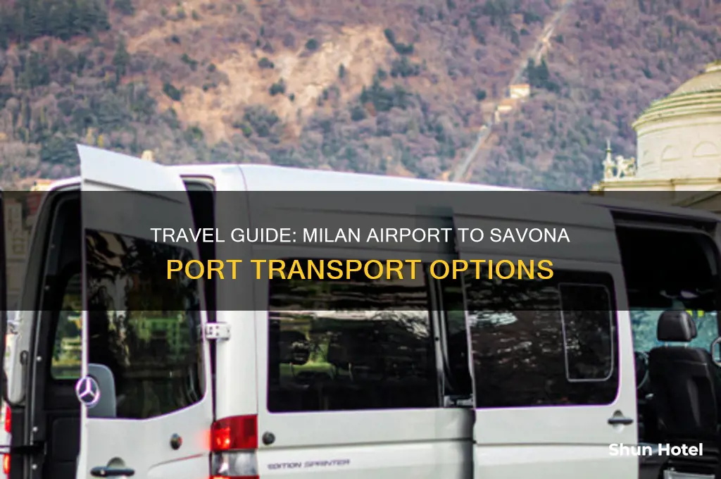 how to get from milan airport to savona port