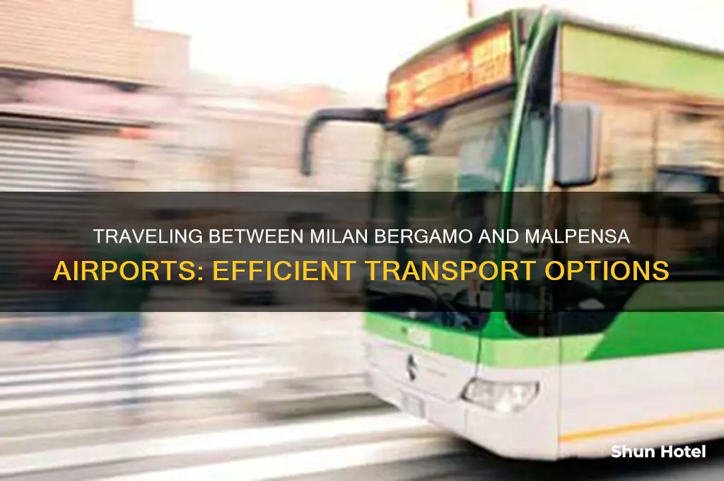 how to get from milan bergamo airport to milan malpensa