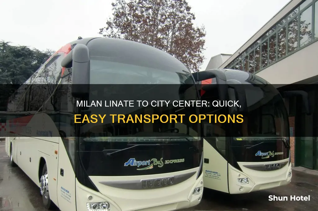 how to get from milan linate airport to city center