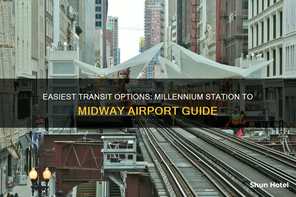how to get from millennium station to midway airport