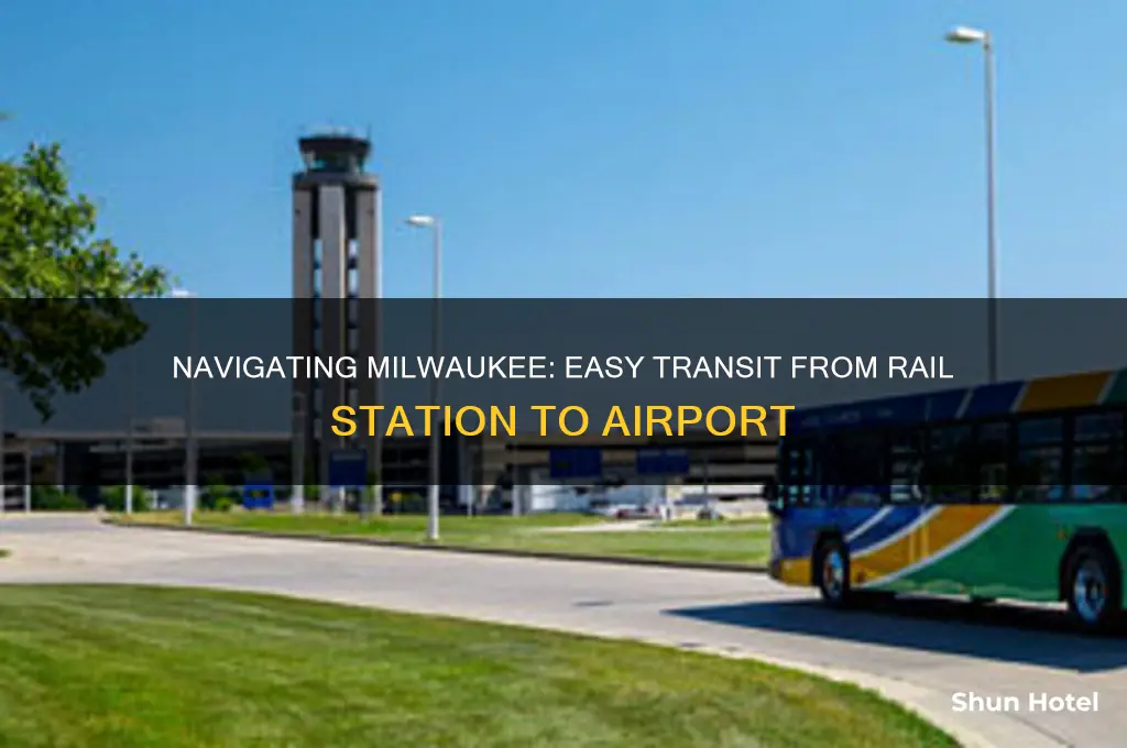 how to get from milwaukee airport rail station to airport