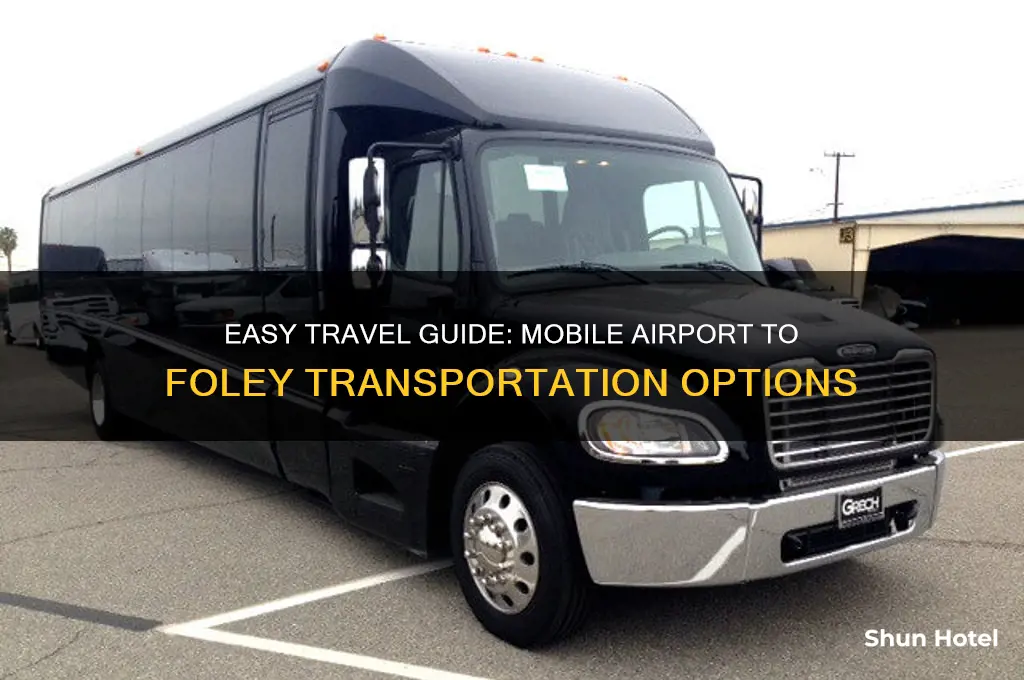 how to get from mobile airport to foley