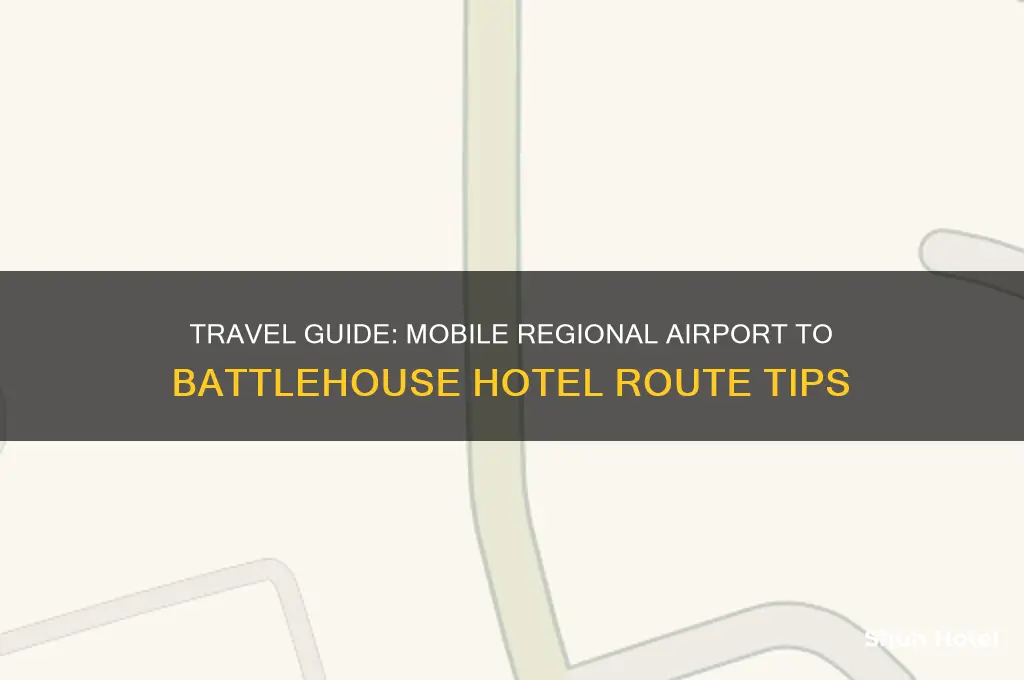 how to get from mobile regional airport to battlehouse hotel