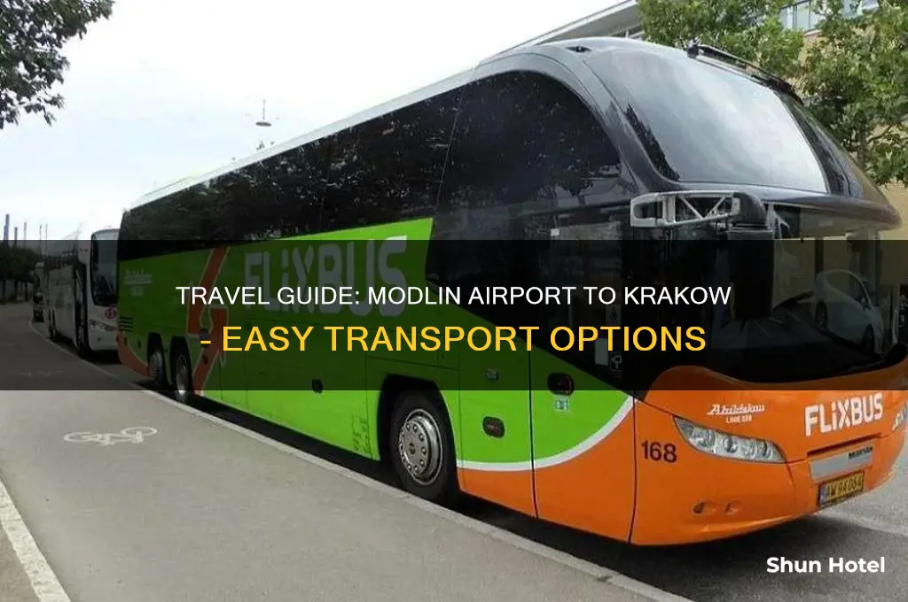 how to get from modlin airport to krakow