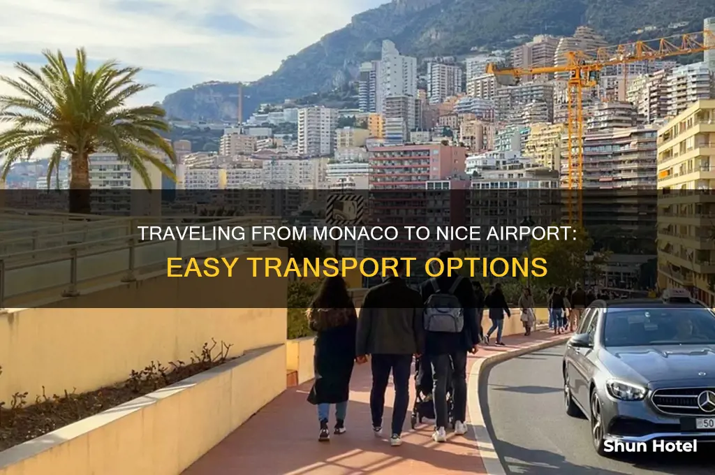 how to get from monaco to nice airport
