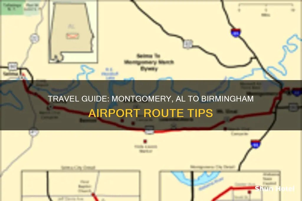 how to get from montgomery al to birmingham airport