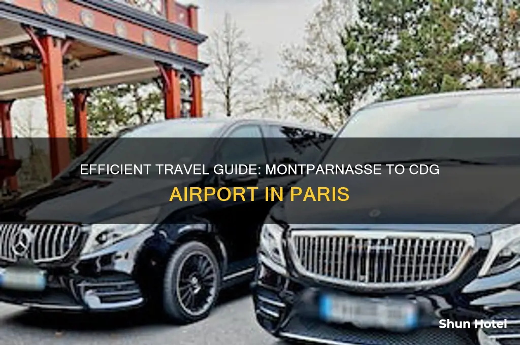 how to get from montparnasse to cdg airport