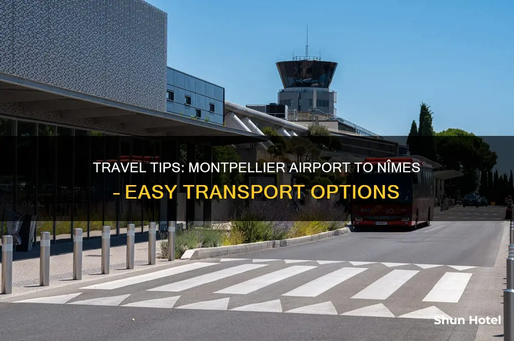 how to get from montpellier airport to nimes