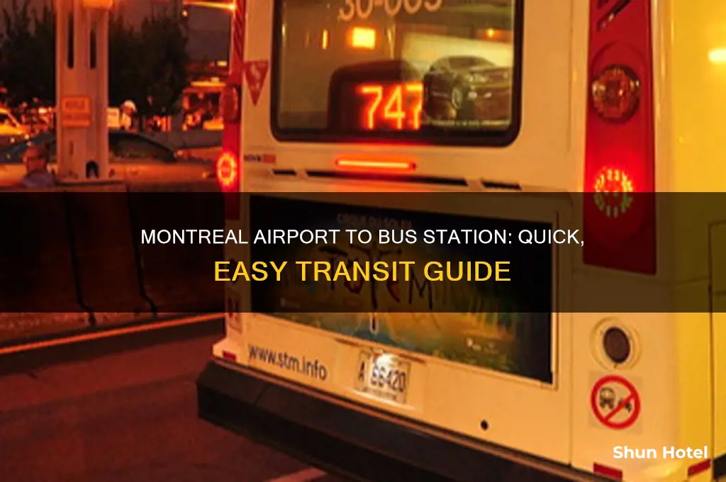 how to get from montreal airport to bus station