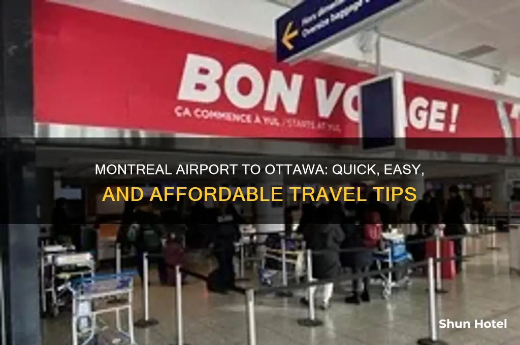 how to get from montreal airport to ottawa