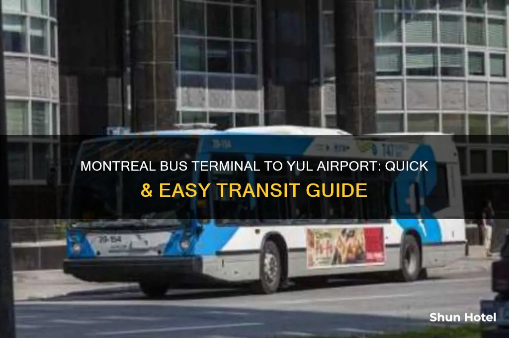 how to get from montreal bus terminal to yul airport