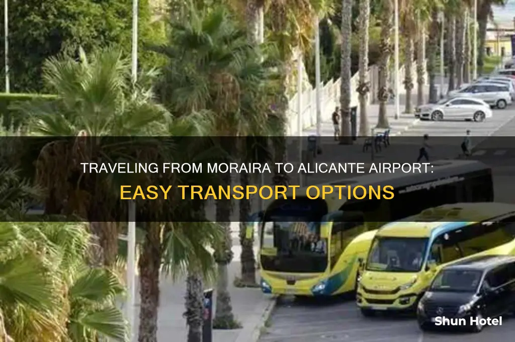 how to get from moraira to alicante airport