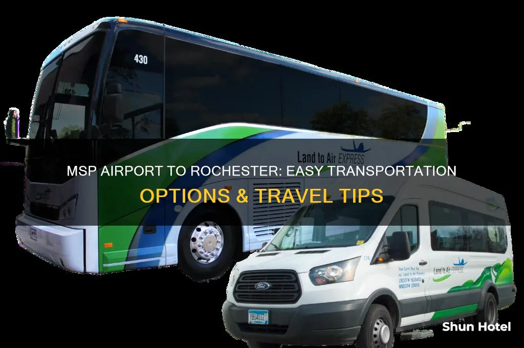 how to get from msp airport to rochester
