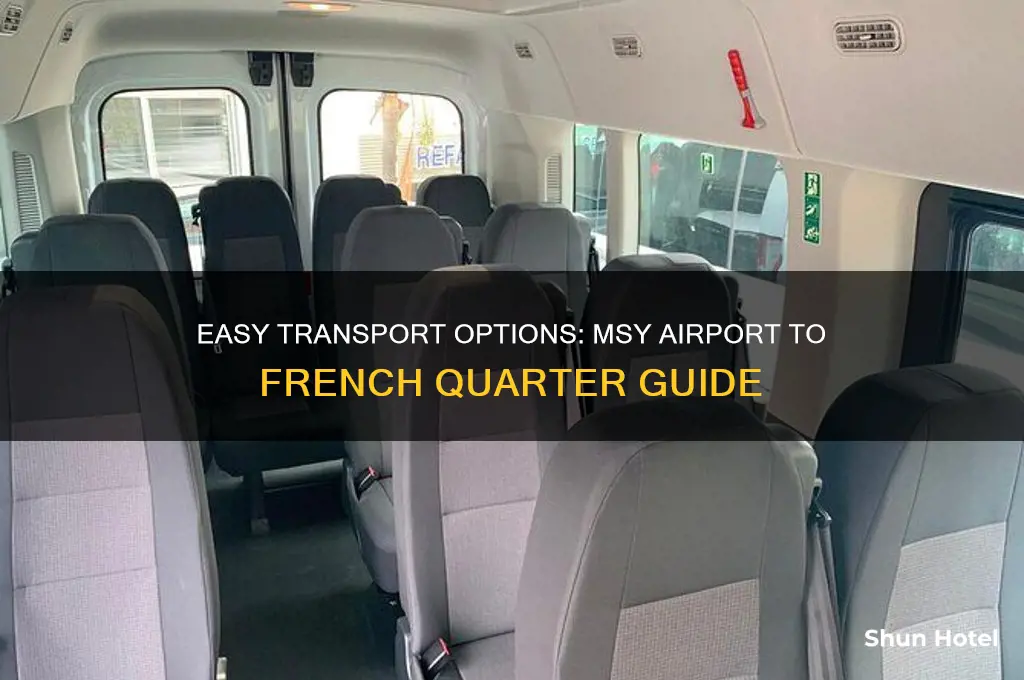 how to get from msy airport to french quarters