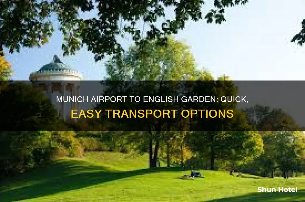 how to get from munich airport to english garden