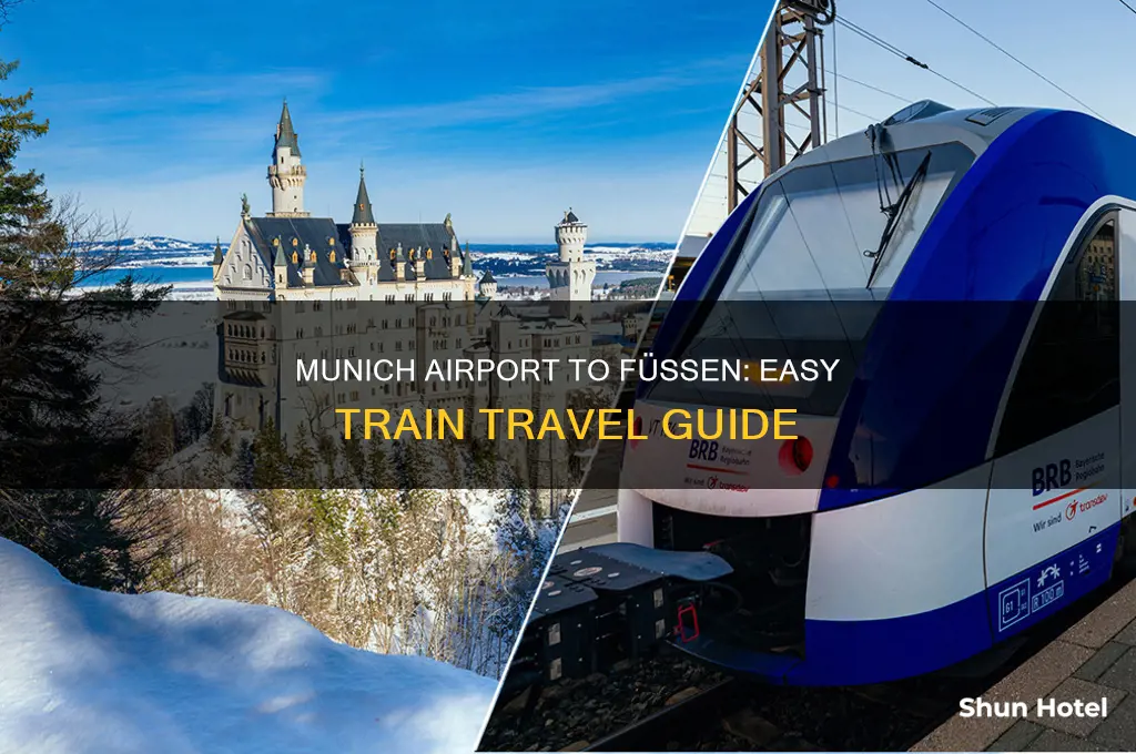 how to get from munich airport to fussen by train