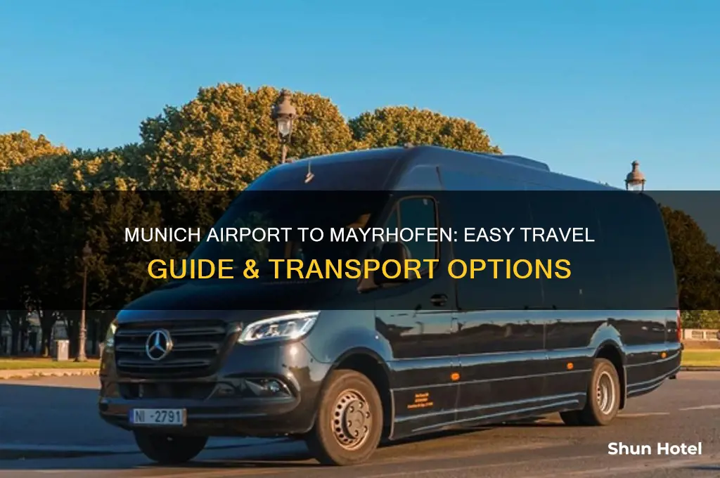 how to get from munich airport to mayrhofen