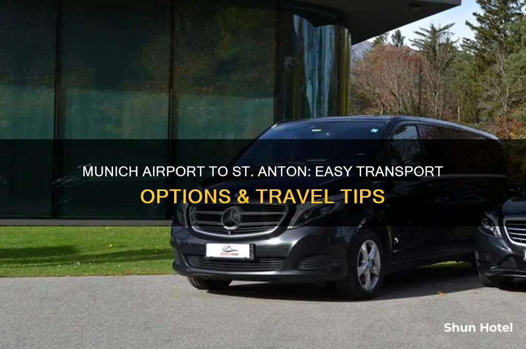 how to get from munich airport to st anton
