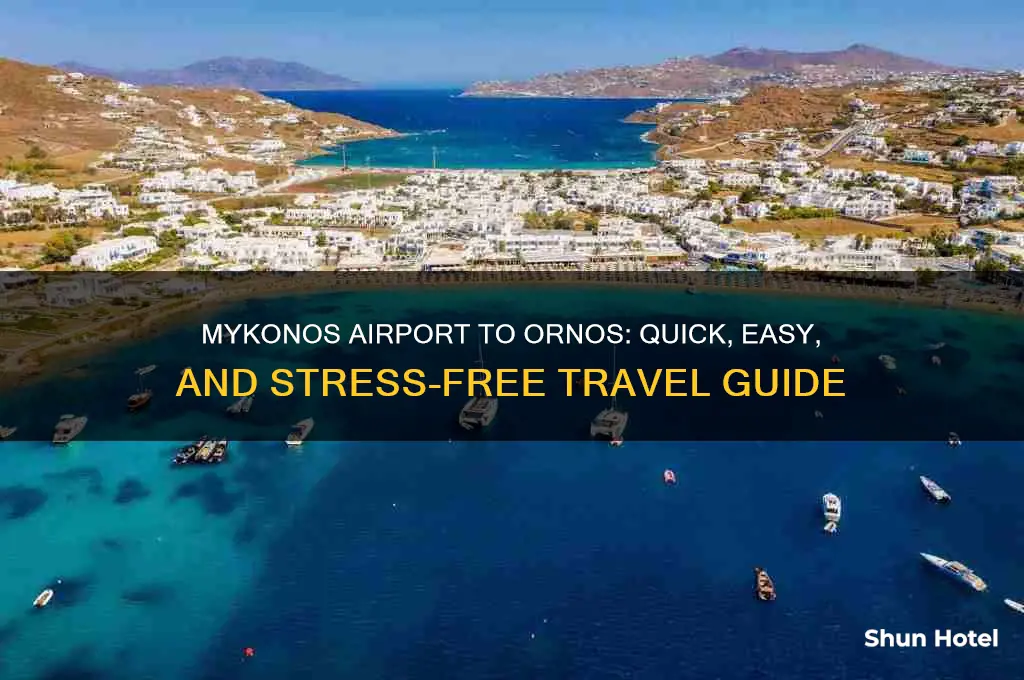 how to get from mykonos airport to ornos