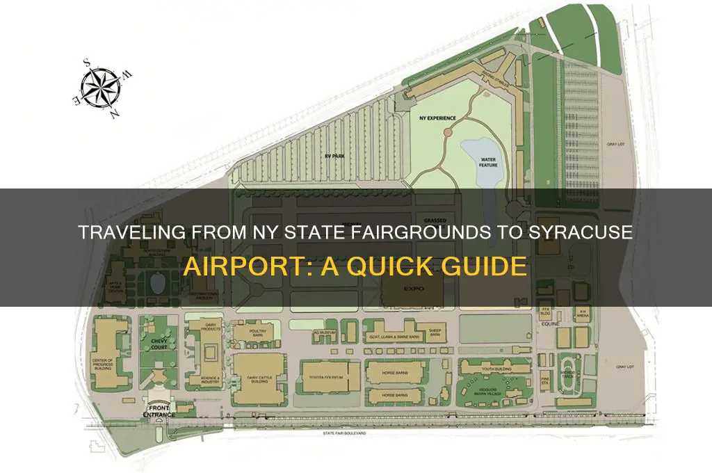 how to get from n.y state fairgrounds to syracuse airport