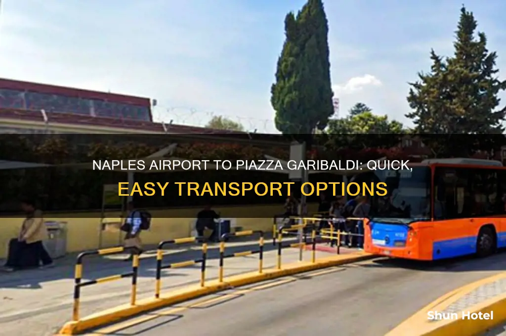 how to get from naples airport to piazza garibaldi