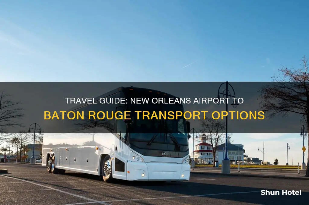 how to get from new orleans airport to baton rouge