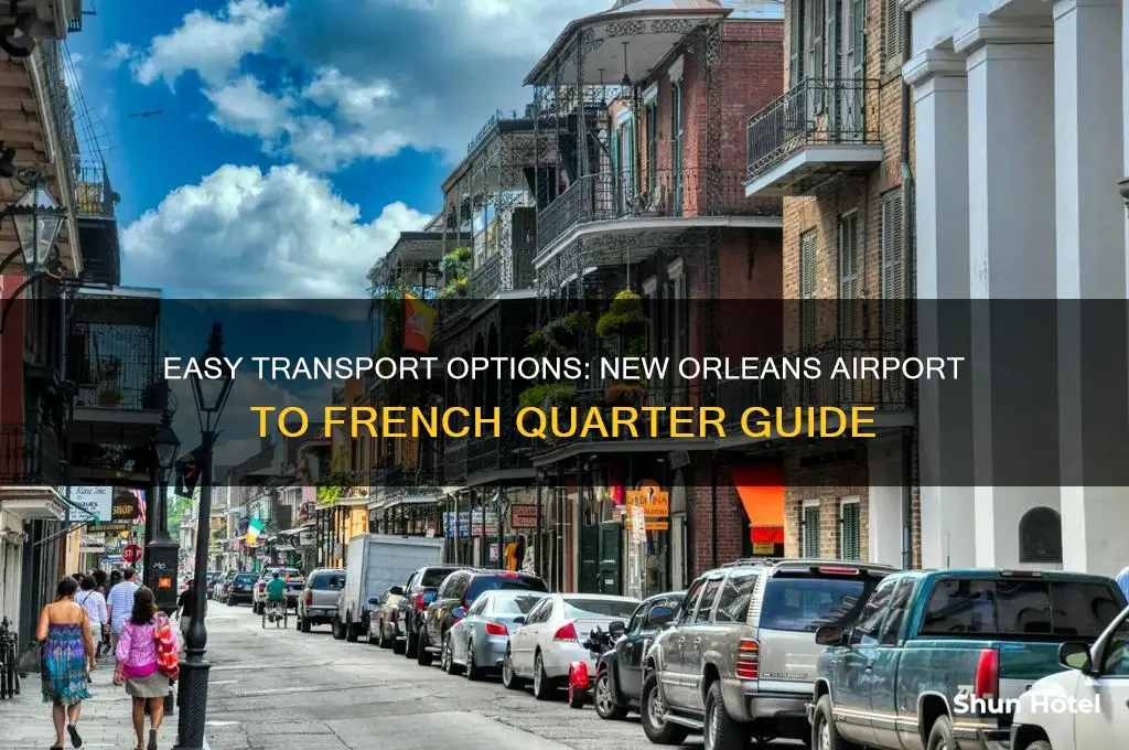 how to get from new orleans airport to french quarter