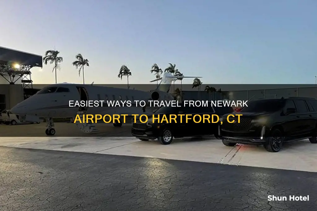 how to get from newark airport to hartford ct