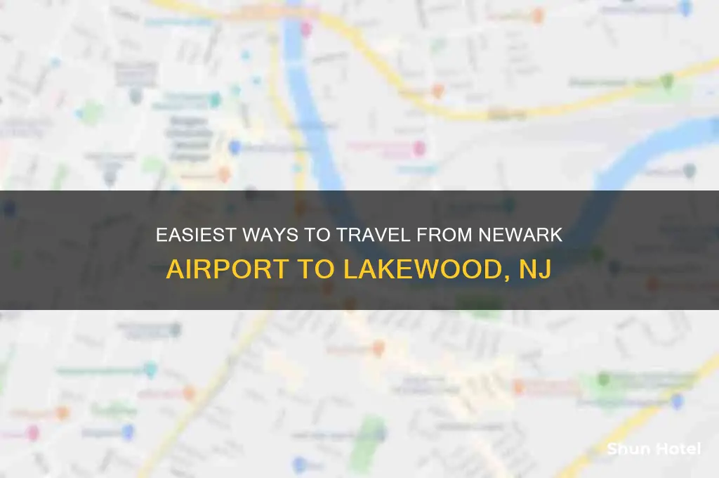 how to get from newark airport to lakewood nj