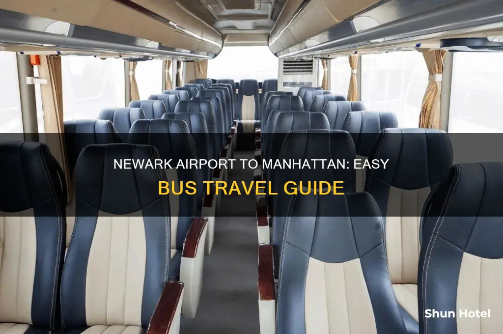 how to get from newark airport to manhattan by bus