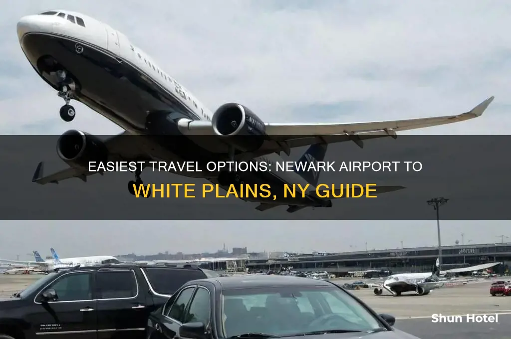 how to get from newark airport to white plains ny