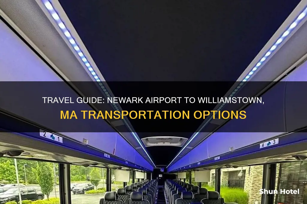 how to get from newark airport to williamstown ma
