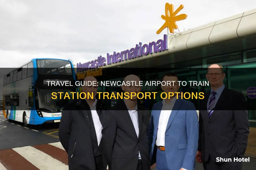 how to get from newcastle airport to newcastle train station