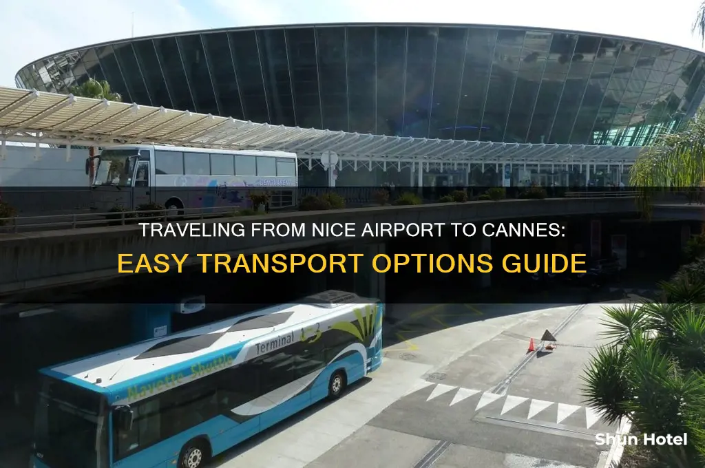 how to get from nice airport to cannes