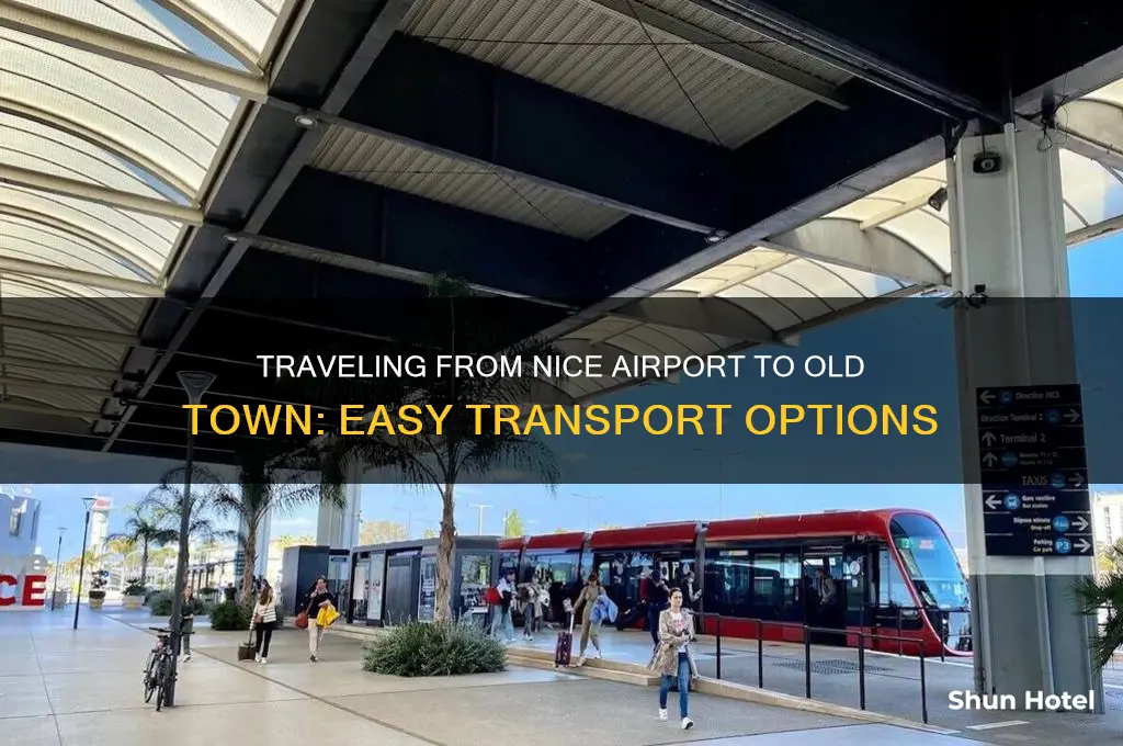 how to get from nice airport to old town