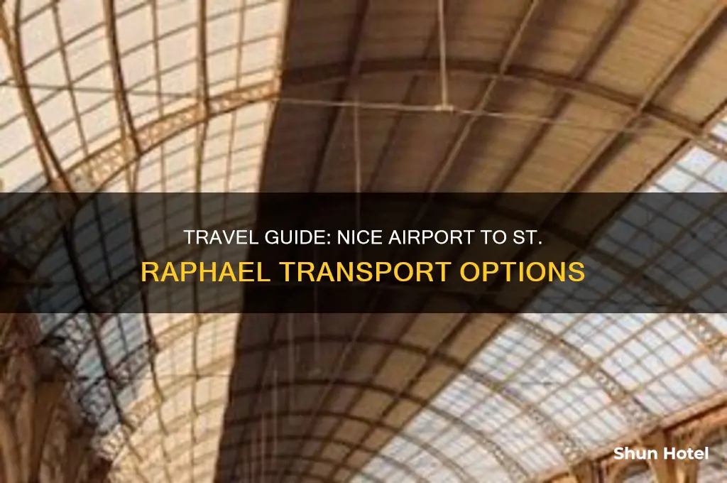 how to get from nice airport to st raphael