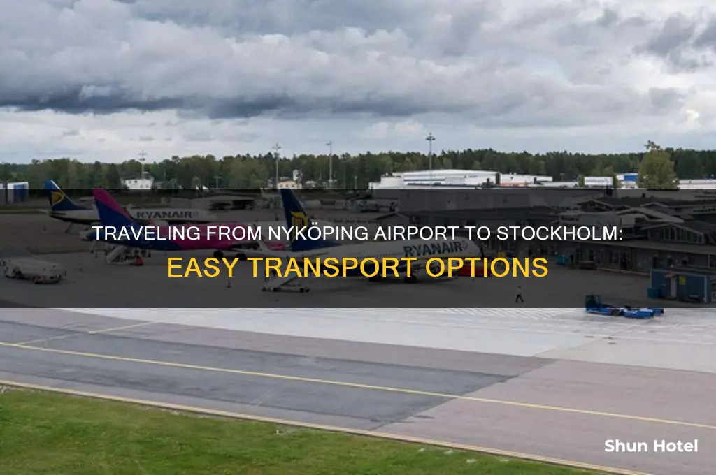 how to get from nykoping airport to stockholm