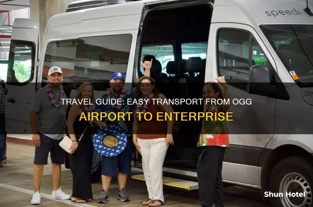 how to get from ogg airport to enterprise