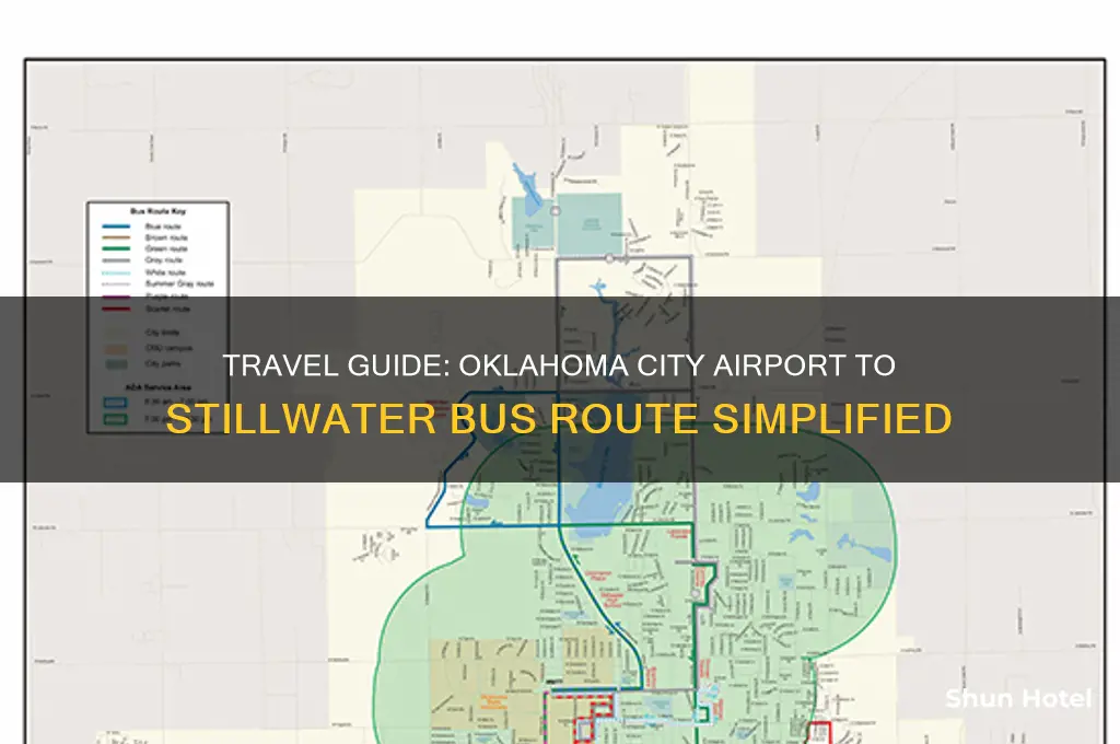 how to get from oklahoma city airport to stillwater bus