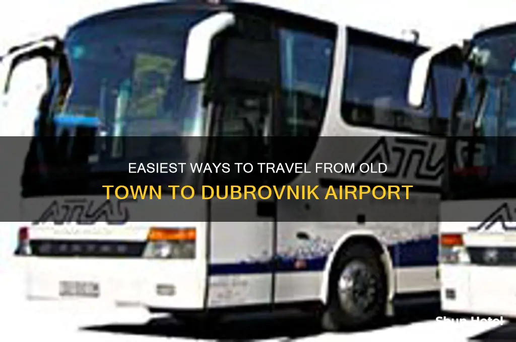 how to get from old town to dubrovnik airport