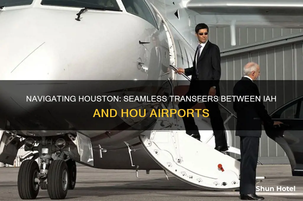 how to get from one houston airport to the other