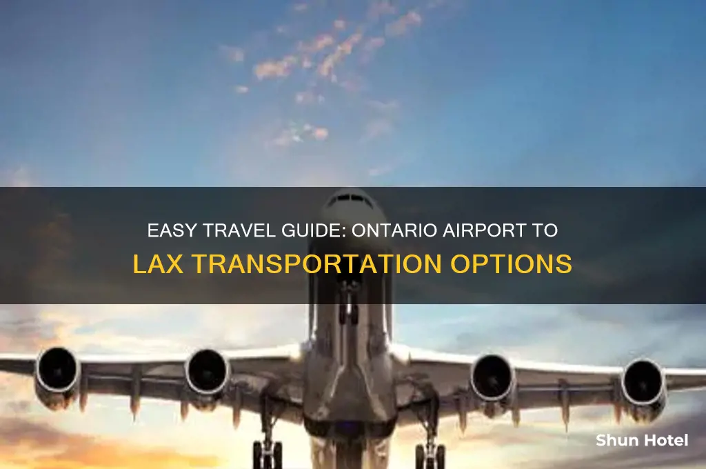 how to get from ontario airport to lax