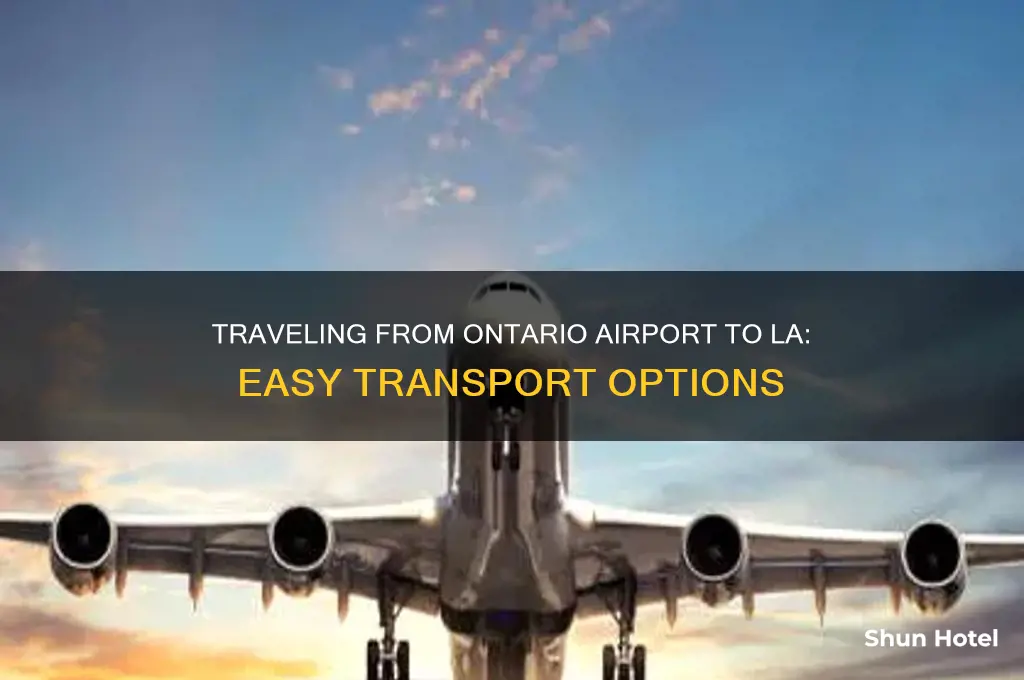 how to get from ontario airport to los angeles