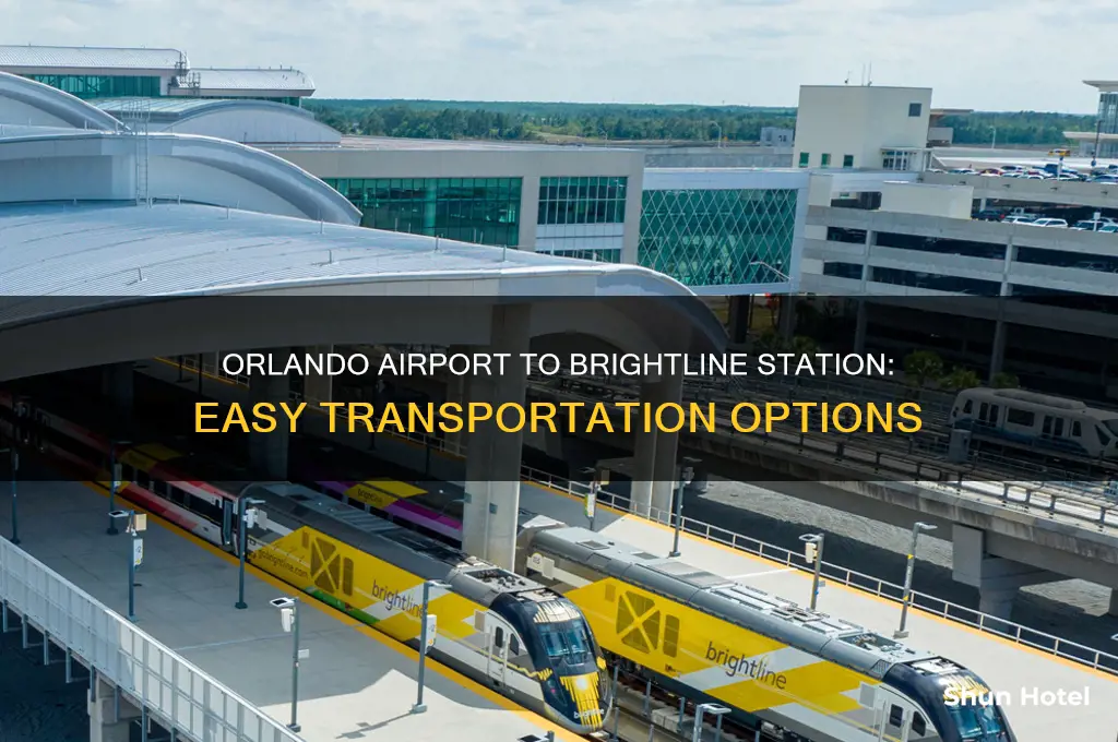 how to get from orlando airport to brightline station