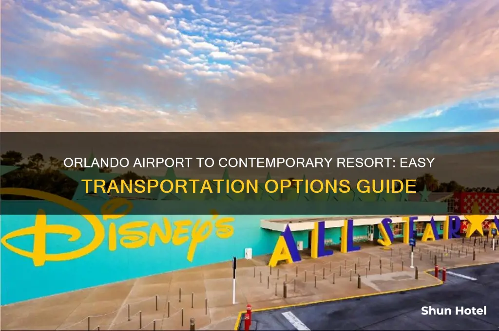 how to get from orlando airport to contemporary resort